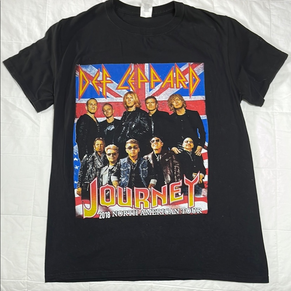 Def Leppard Journey 2018 Tour Shirt Band Tee Medium Rock Concert Graphic